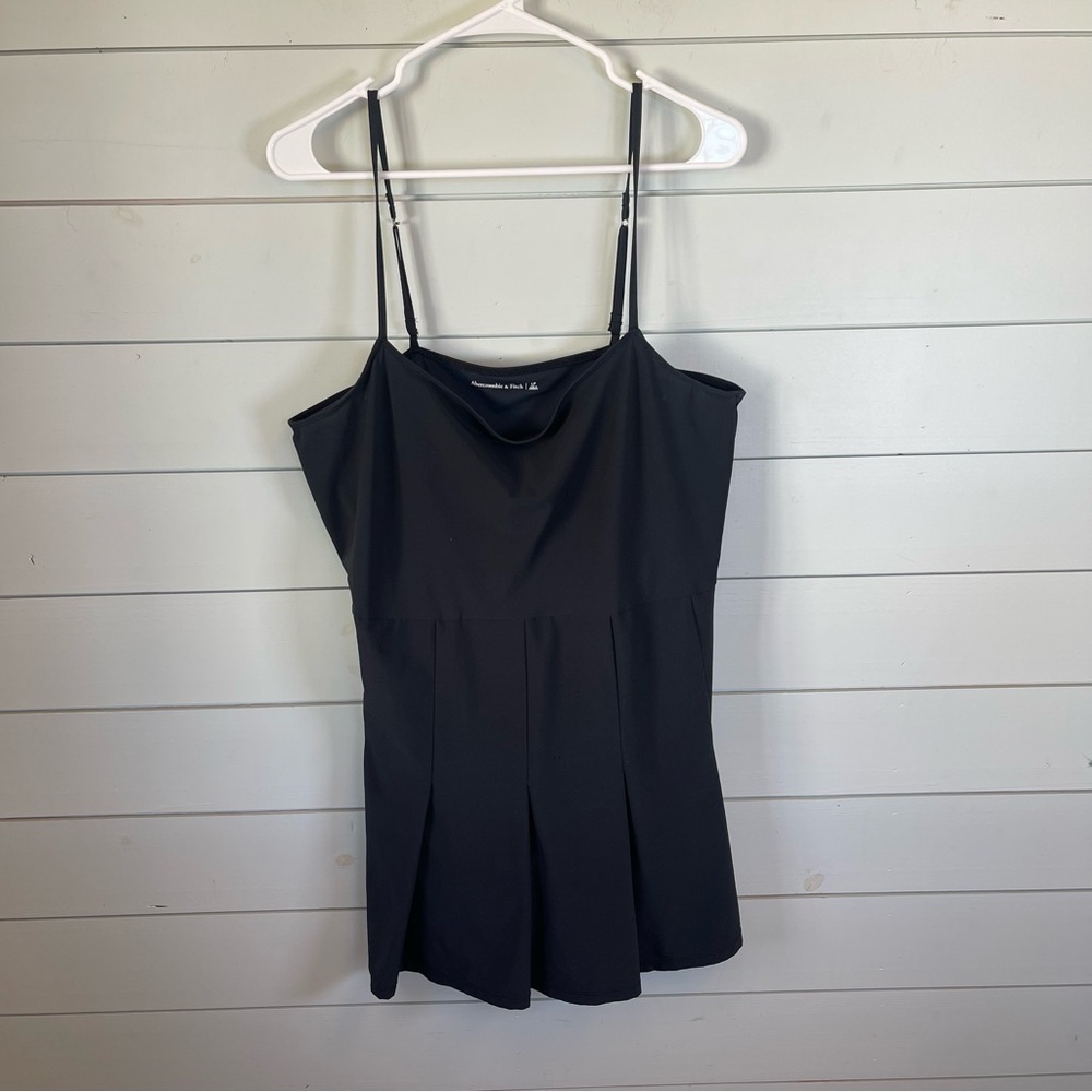 Abercrombie & Fitch dress romper black women’s size‎ Large Petite